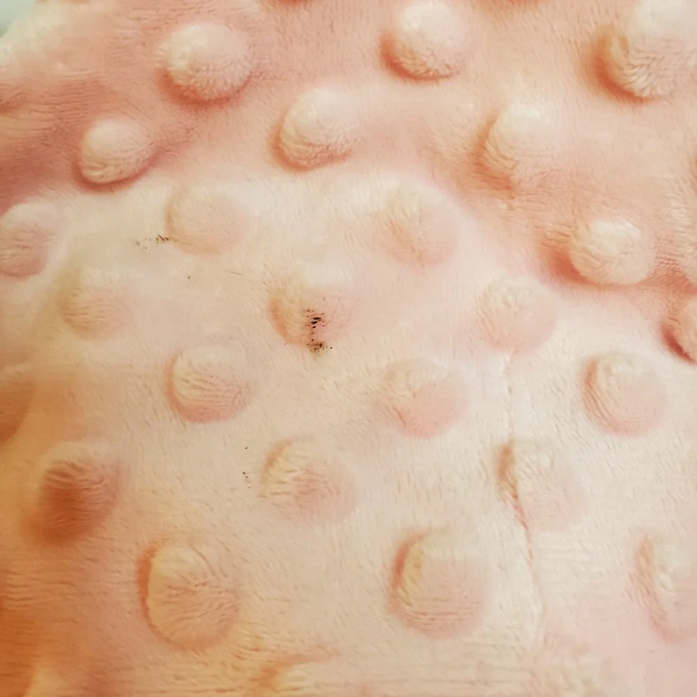 Crevent Pink Unicorn Lovey‎ Security Blanket Plush Minky Dot Baby